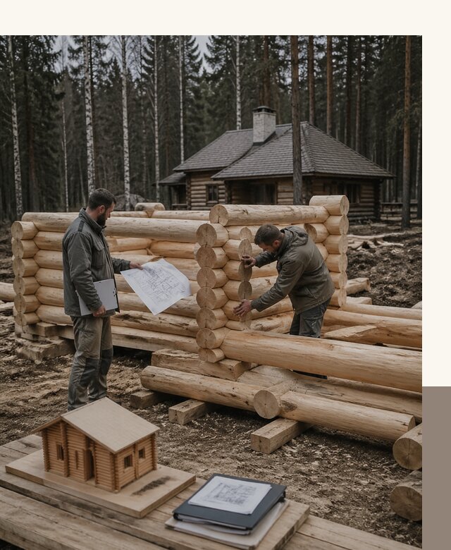 Проектирование и строительство домов из бревна в Пугачёве